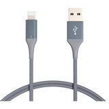 Apple MFi Certified USB A to Lightning Cable 6FT Nylon Braided Fast Charging Cord for iPhone iPad Dark Gray