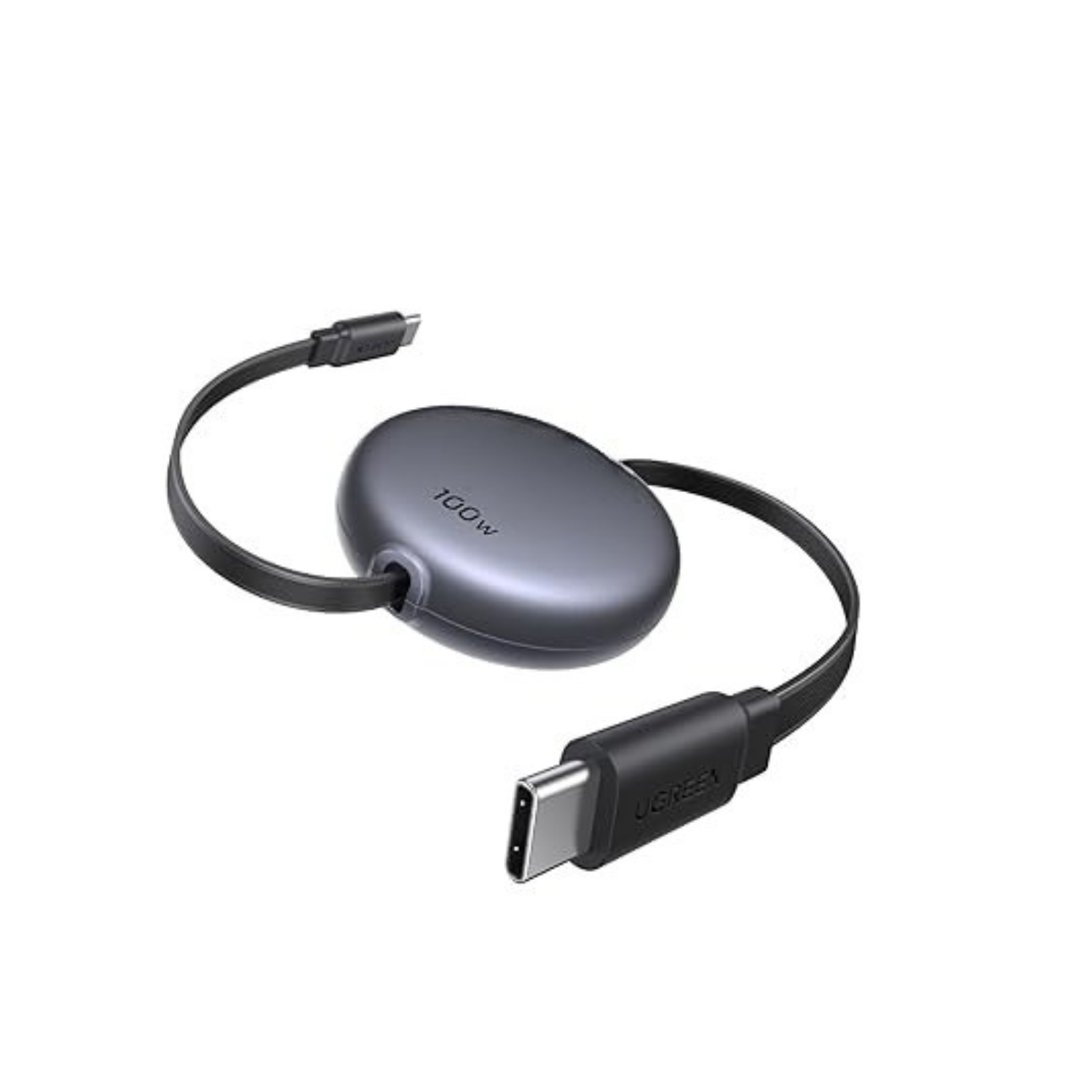 100W Retractable USB C Fast Charging Cable 3.3FT Nylon Braided Charger Cord for iPhone 17 16 15 MacBook Galaxy iPad Pixel