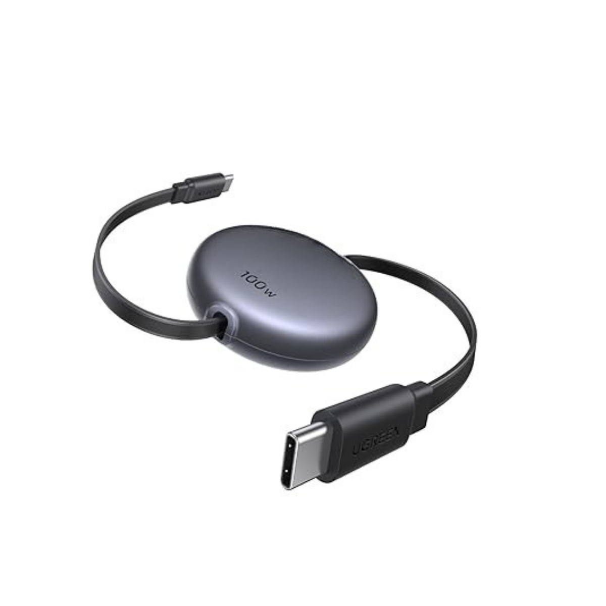 100W Retractable USB C Fast Charging Cable 3.3FT Nylon Braided Charger Cord for iPhone 17 16 15 MacBook Galaxy iPad Pixel