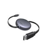 100W Retractable USB C Fast Charging Cable 3.3FT Nylon Braided Charger Cord for iPhone 17 16 15 MacBook Galaxy iPad Pixel