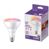 Matter Smart LED BR30 Flood Light Bulb 65W Equivalent RGB Color 1 Pack