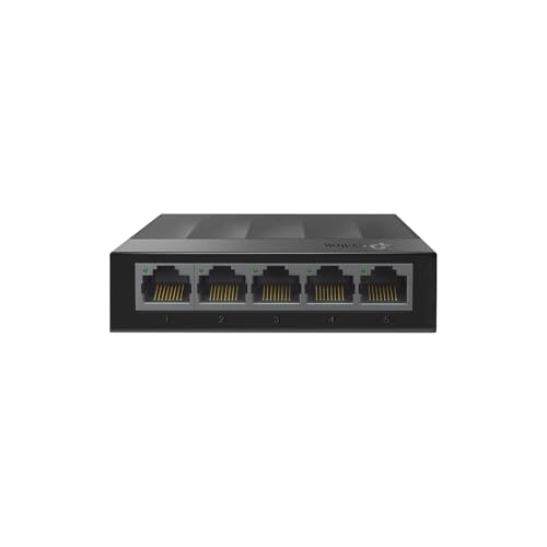 Litewave 5 Port Gigabit Ethernet Switch | Desktop Ethernet Splitter | Unshielded Network Switch | Plug & Play | Fanless Quiet | Unmanaged (Ls1005G)