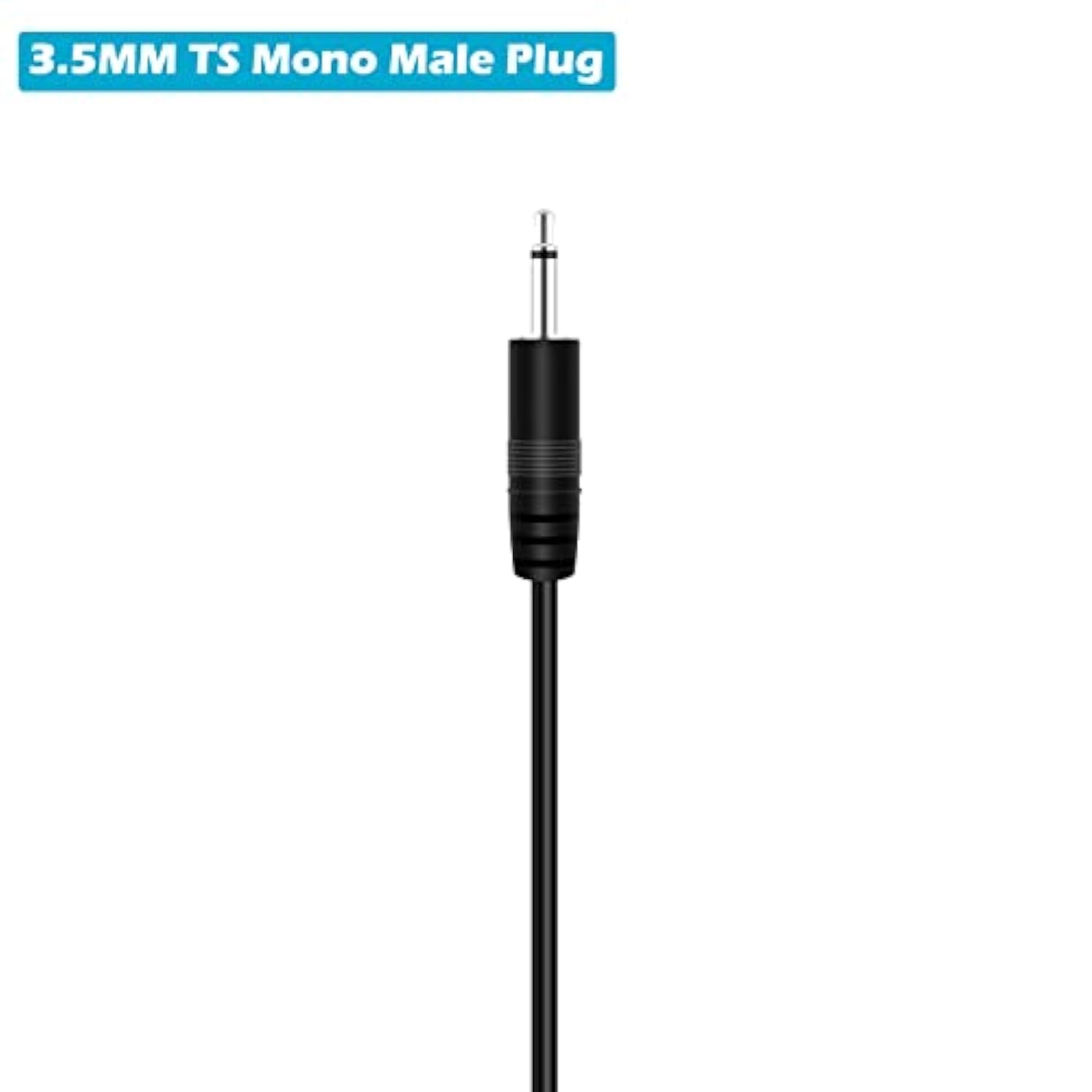 2-Pack 3Ft 3.5Mm 1/8" To Speaker Wire Ts Mono Male Plug To Bare Wire Pigtail 3.5Mm Jack Connector Adapter Repair Audio Cable For Speaker, Trigger Cable