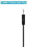 2-Pack 3Ft 3.5Mm 1/8" To Speaker Wire Ts Mono Male Plug To Bare Wire Pigtail 3.5Mm Jack Connector Adapter Repair Audio Cable For Speaker, Trigger Cable