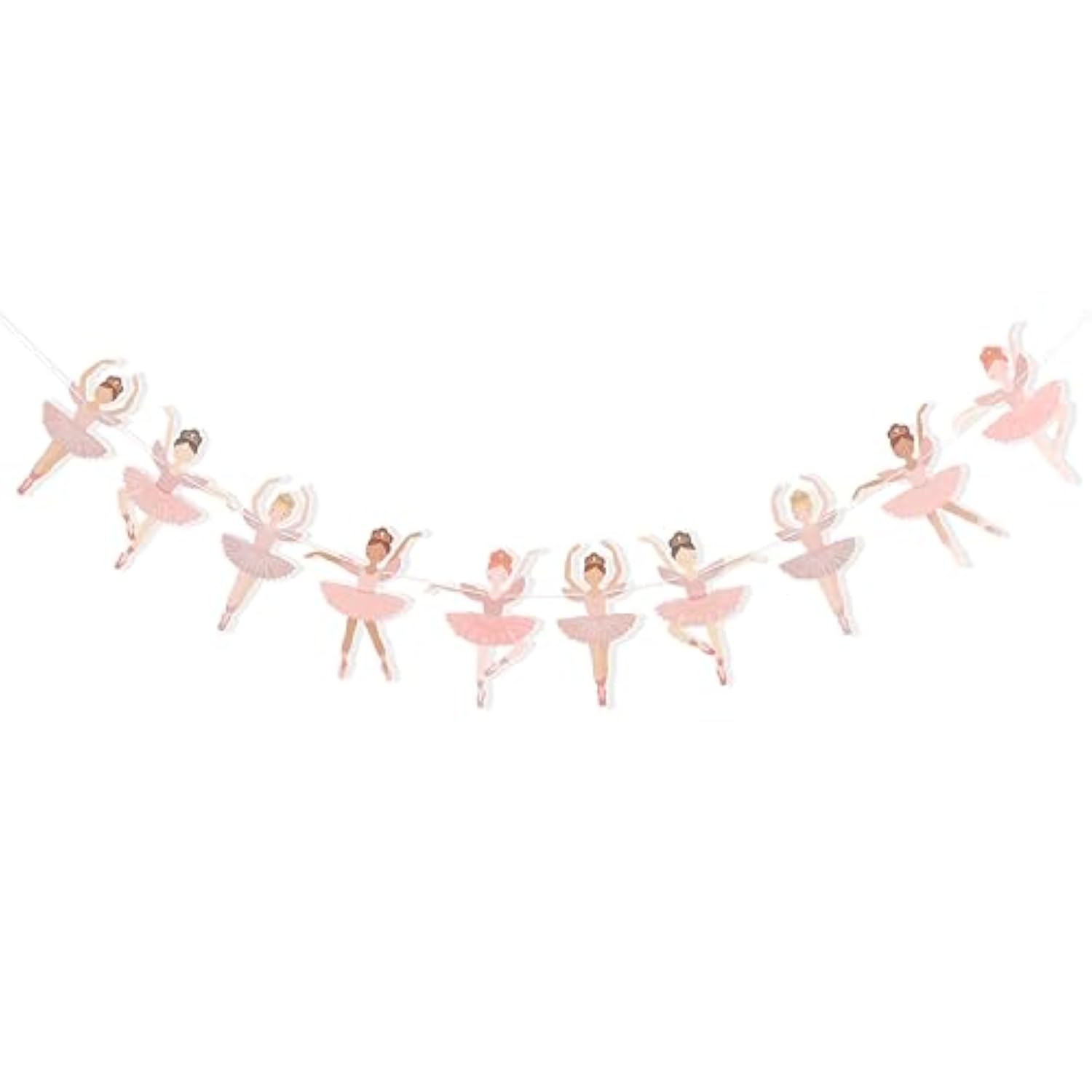 Ballet Girls Birthday Decorations - Ballerina Party Garland,Pink Ballet Banner,Girls Dance Party Hanging Garland Photo Props,Ballerina Wedding Party Decorations