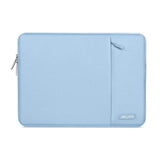 MOSISO Laptop Case 13.3 inch, 13-13.3 inch Laptop Sleeve Compatible with MacBook Air/Pro 13 / Pro 14, HP Dell ASUS Lenovo Notebook, Polyester Vertical Computer Sleeve Bag with Pocket, Air Blue