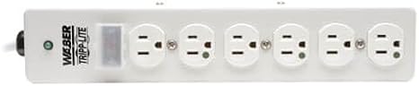 Medical Grade Surge Protector Power Strip 6 Outlets 10FT Cord 1050J Flat Plug
