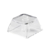 Blank Crystal Transparent Keycaps Pc Material 1U Xda Profile Keycap For Mx Switches Mechanical Keyboard Backlit (Xda Transparent, 100Pcs)