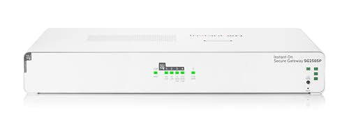 Hpe Networking Instant On Secure Gateway Sg2505P 5-Port 2.5G Smart-Managed Gateway With Poe, 2X 2.5Gbase-T, 3X 1Gbase-T, 60W Poe Class 4, Us Cord (S0G34A#Aba)