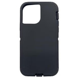 Replacement Rubber Outer Skin Compatible with Otterbox Defender Series iPhone 13 Case Black