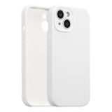 For Iphone 14 Case Silicone,With [Full Camera Protection][Soft Anti-Scratch Microfiber Lining],Liquid Silicone Ultra Slim Shockproof Phone Case For Men Women Girls-White