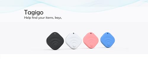[2025 New, Designed In California], Tagigo Tracker, Compatible With Find Hub, Replaceable Battery, Ideal For Keys, Bags, Luggage, Etc (Android Only - White)