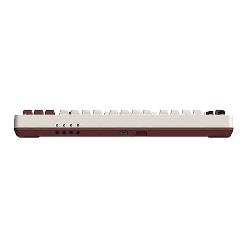87 Keys Retro Mechanical Keyboard Bluetooth/2.4G/USB-C, Hot Swappable, Dual Super Programmable Buttons, Volume knob for Windows and Android - Fami