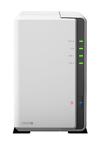 Ds223J 2-Bay Diskstation Nas (Realtek Rtd1619B 4-Core 1.7 Ghz 1Gb Ddr4 Ram 1Xrj-45 1Gbe Lan-Port) 8Tb Bundle With 2X 4Tb Seagate Ironwolf