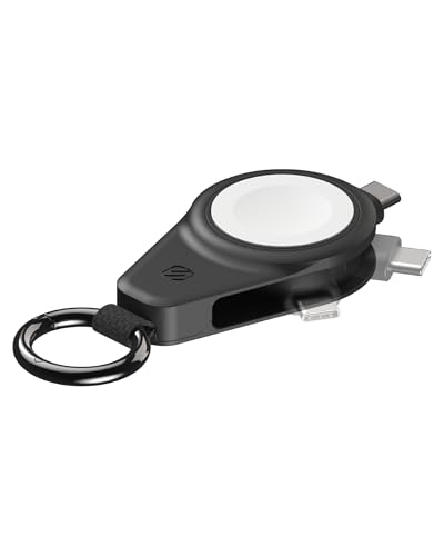 WatchIt Keychain Magnetic Charger for  Watch, Fast Charging USB-C Plug-in (No Battery), Portable Travel Charger for Series