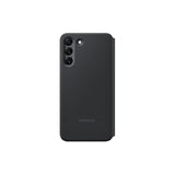 Samsung Galaxy S22+ LED View Cover, Protective Phone Case with Tap Control, Card Pocket, Customizable, Shockproof, US Version, Black