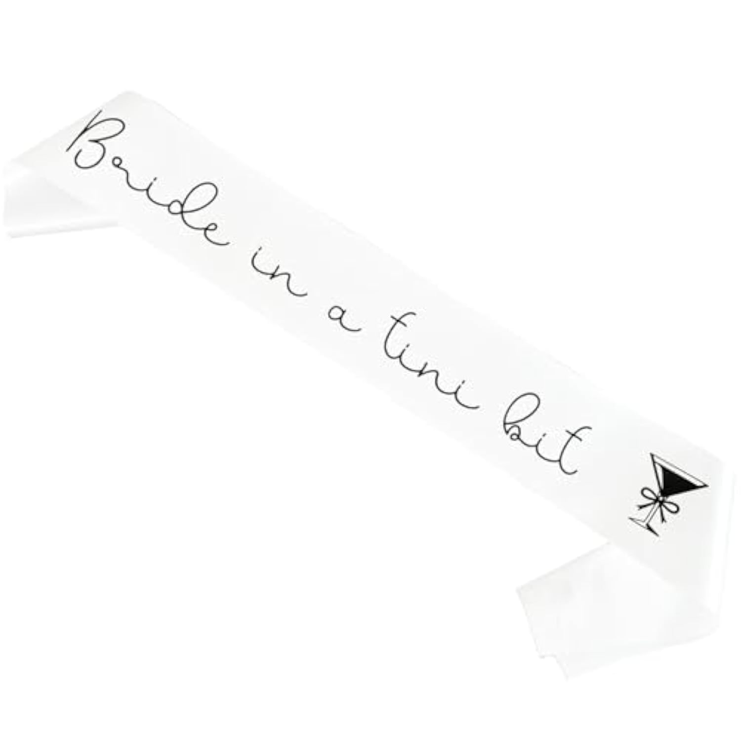 Bride In A Tini Bit Sash, Espresso Martini Bow Coquette Bride-To-Be Sash, Tini Time Martini Bachelorette, Bridal Shower, Engagement, Wedding Party Decorations