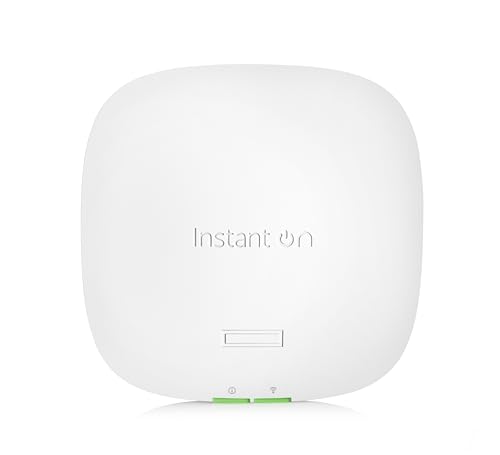 Hpe Networking Instant On Access Point Ap22 2X2 Wifi 6 Indoor Wireless Access Point | Long Range, Secure, Smart Mesh Support | Power Source Not Included | Us Model (R4W01A)