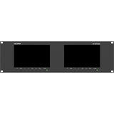 Dual Rackmount Monito 7" Rm-7029S 3-Ru Rackmount Monitor With 3G-Sdi /Hdmi 2.0 Scope View Support Up To 1080P 60Hz Sdi And 2160P 60Hz Hdmi Video
