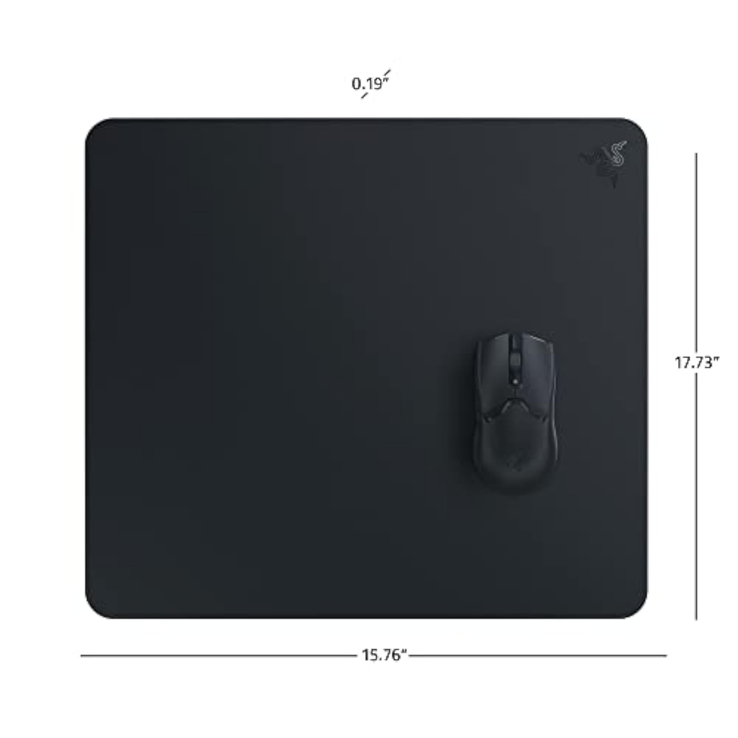 Razer Atlas Tempered Glass Gaming Mouse Mat: Ultra-Smooth Micro-Etched Surface