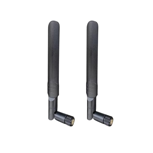 Dual Band Wifi Antenna 2.4Ghz 5.8Ghz 8Dbi Wifi Rp-Sma Male Antenna For Wireless Routers Pc Desktop Surveillance Monitor (2-Pack)