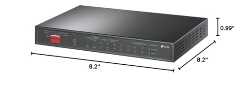 Tl-Sg1210Pp | 8 Port Poe Switch | 6 Poe+ And 2 Poe++ Ports @123W, W/ 2 Uplink Gigabit Ports + 1 Combo Sfp Slot | Plug & Play | Priority, Extend & Isolation Mode | Qos, Igmp, Poe Auto Recovery