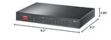 Tl-Sg1210Pp | 8 Port Poe Switch | 6 Poe+ And 2 Poe++ Ports @123W, W/ 2 Uplink Gigabit Ports + 1 Combo Sfp Slot | Plug & Play | Priority, Extend & Isolation Mode | Qos, Igmp, Poe Auto Recovery