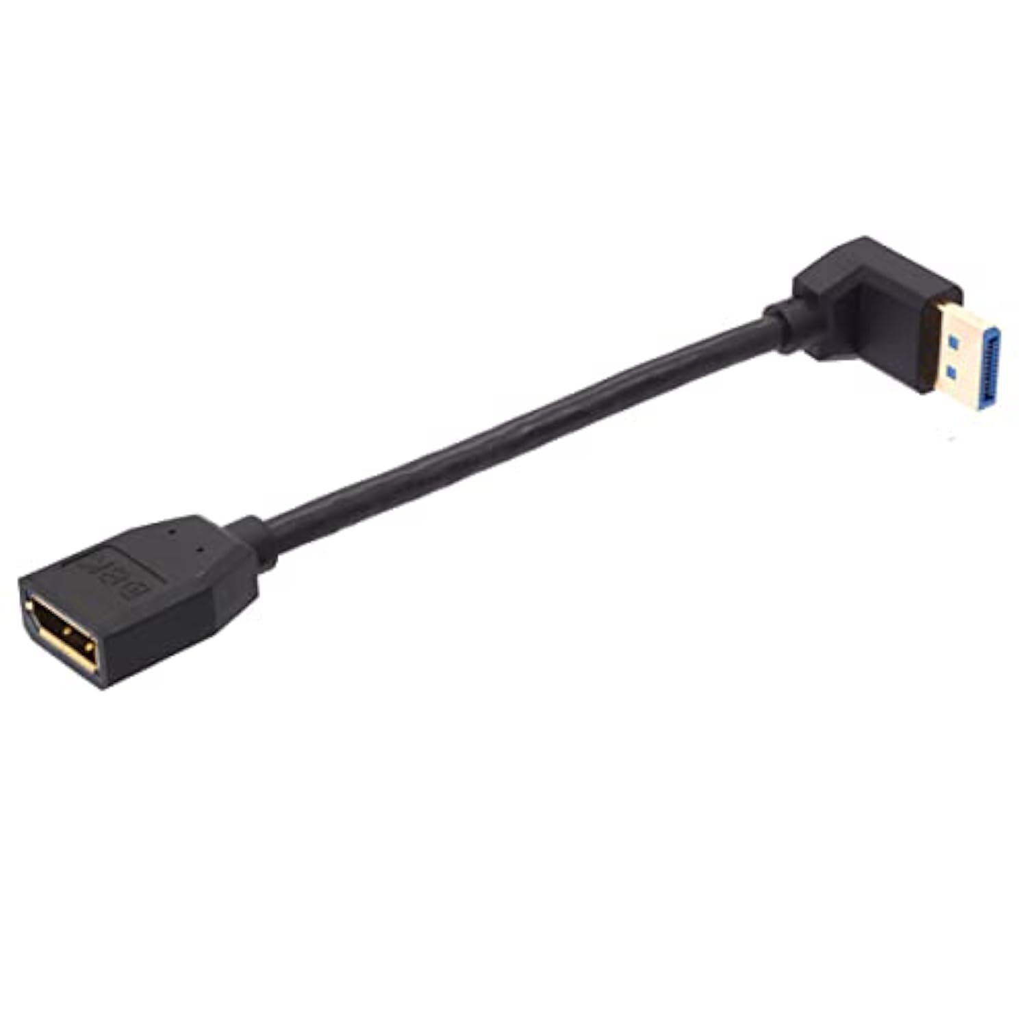 8K 90 Degree Angle Displayport 1.4 Extension Cable, Male To Female Cable Cord