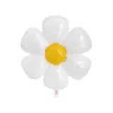 8Pcs Daisy Balloons Huge Flower Balloon With Two Size White Daisy Party Decorations Large Foil Mylar Balloons Birthday Decoration Wedding Décor
