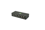 Inhand Es220-8T 8-Port Unmanaged Gigabit Switch | Plug And Play Network Extender | Fanless Metal C
