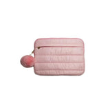 Baby Pink 14 Inch Laptop Sleeve - Cloud Series, Water-Resistant, Organized Storage, Lightweight, Ideal For Travel And Commuting (14 Inch)