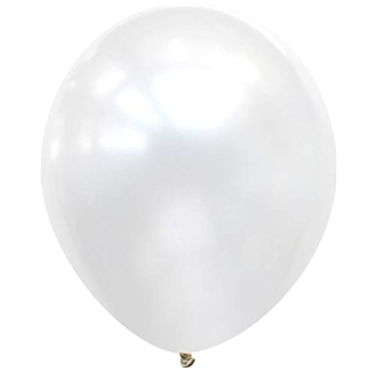 100 Pcs 5" Pearl White Premium Latex Balloons - Great For Kids, Adult Birthdays, Weddings, Receptions, Baby Showers, Water Fights, Or Any Celebration