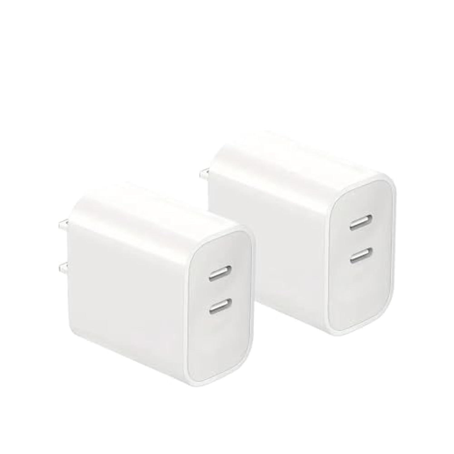 Usb C Charger Block?Dual Port Wall Chargers?Fast Type C Charger Compatible For Iphone17/16Promax/16Pro/16/16Plus/15/15Pro/15Promax/15Plus/14/13/12/Xs Max/Xr/Sansun [2 Pack]