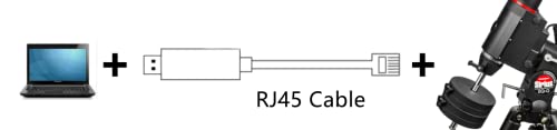 RJ45 Control Cable for Skywatcher and Orion Mount, for Heq5 pro, Azeq5, Azeq6, Eq6-R, Eq6-R Pro, EQ8-R and Orion Sirius Mount, Eqmod USB Console