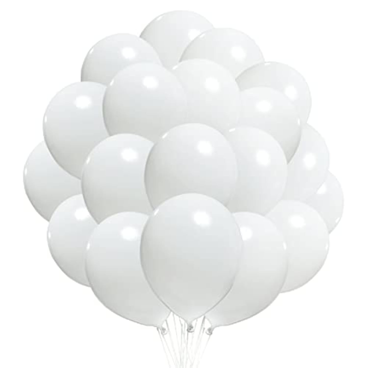 300 Pack 12" White Latex Balloons Bulk for Party Decorations & Supplies