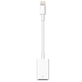 Lightning To Usb Camera Adapter Lightning Female Otg Cable Adapter For Select Iphone,Ipad Models Support Connect Camera, Card Reader, Usb Flash Drive, Midi Keyboard, White