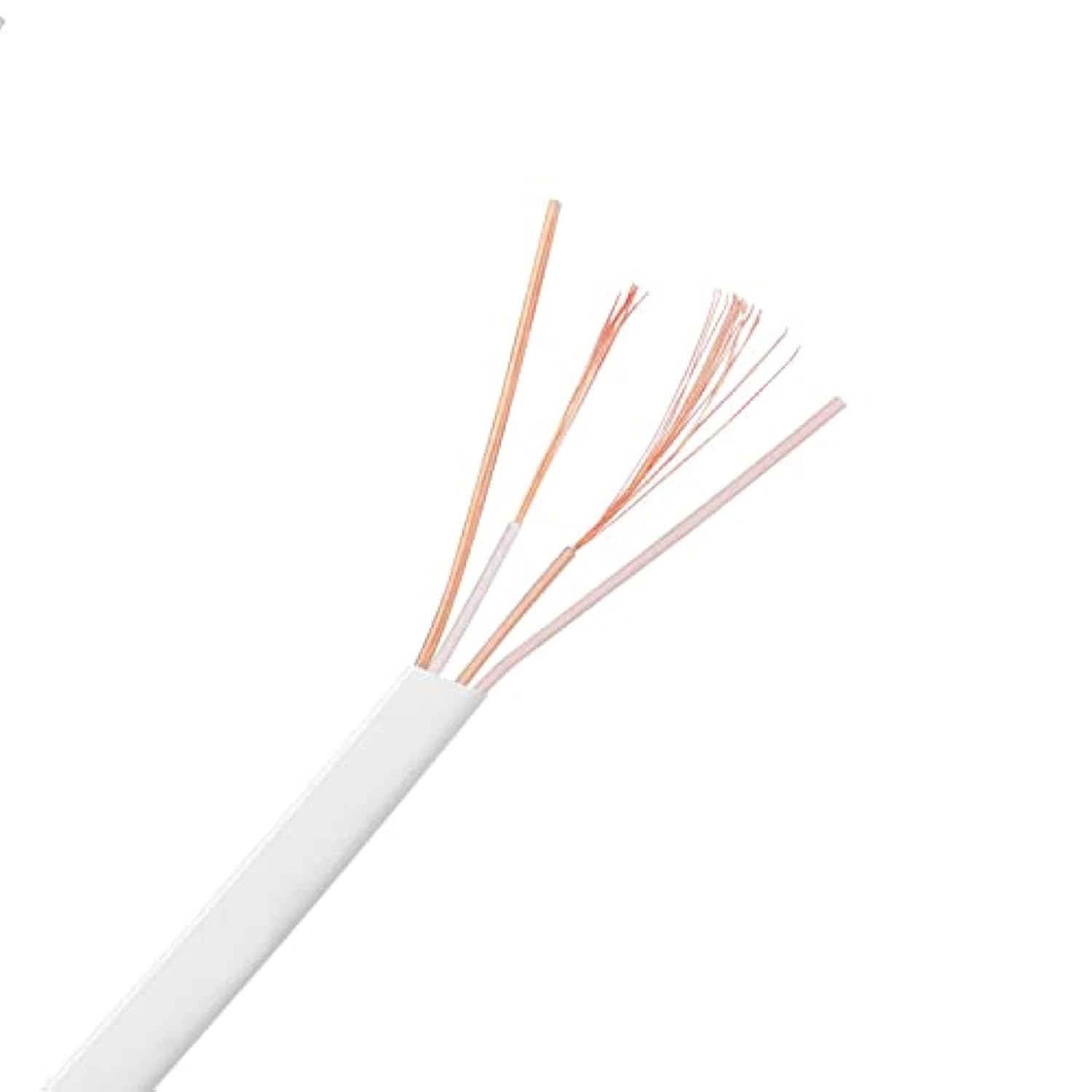 6-Inch Short Flat White Micro USB Cable - Bulk 5-Pack for Charging and Data Transfer