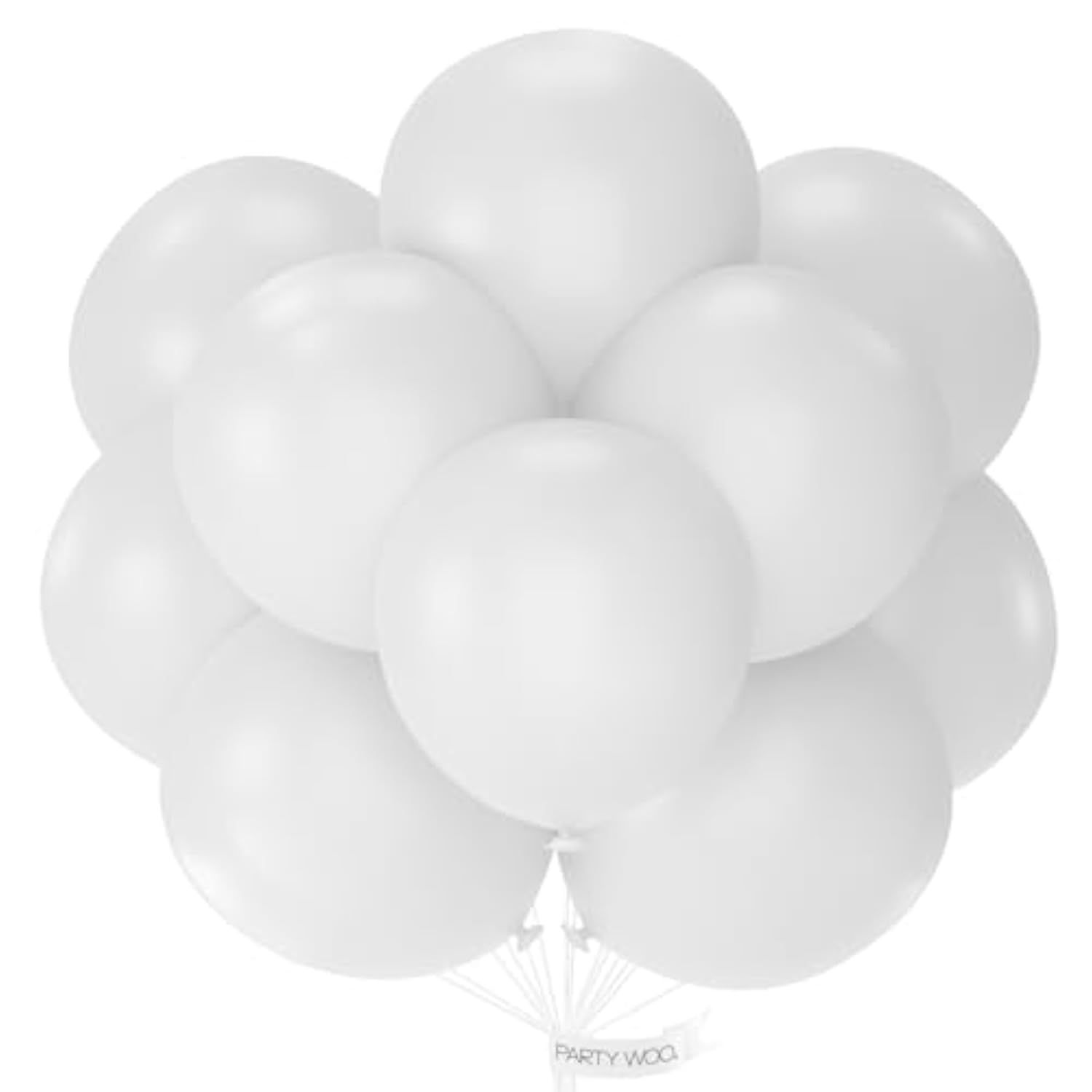 20 Pc 18 Inch Matte White Latex Balloons for Garland, Arch, Birthday, or Shower Decor