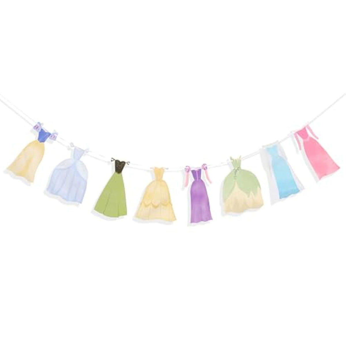 Princess Party Banner — First Birthday Dress Bunting for Girl's Celebration