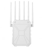 Ax1800 Outdoor Wifi 6 Extender, High Power Outdoor Wifi Extender Signal Booster, Long Range Outdoor Wifi Access Point, Ip67 Weatherproof, Poe Power Supply, For Starlink, Cameras, Patio, Camping,Rv