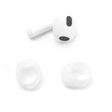Airpods Earpods Covers Anti-Slip Silicone Soft Sport Covers Accessories For Airpods 3 Earbud Airpods Ear Tips 5 Pairs (White)