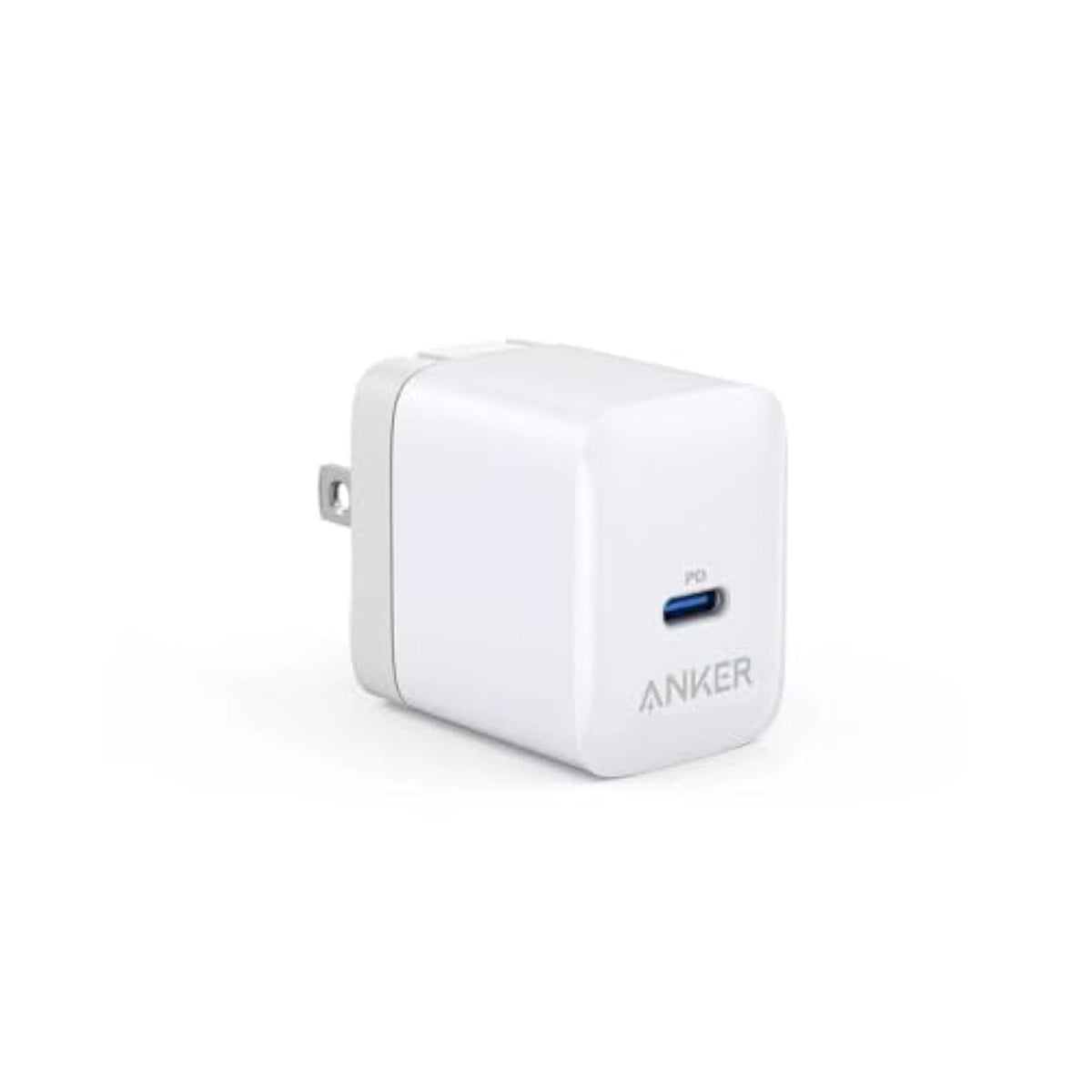 Anker PowerPort III 20W USB-C Wall Charger, Compact Fast Charger, Foldable Plug, Quick Charging for iPhone 16 Series, Galaxy, Pixel, iPad (Cable Not Included), A2631