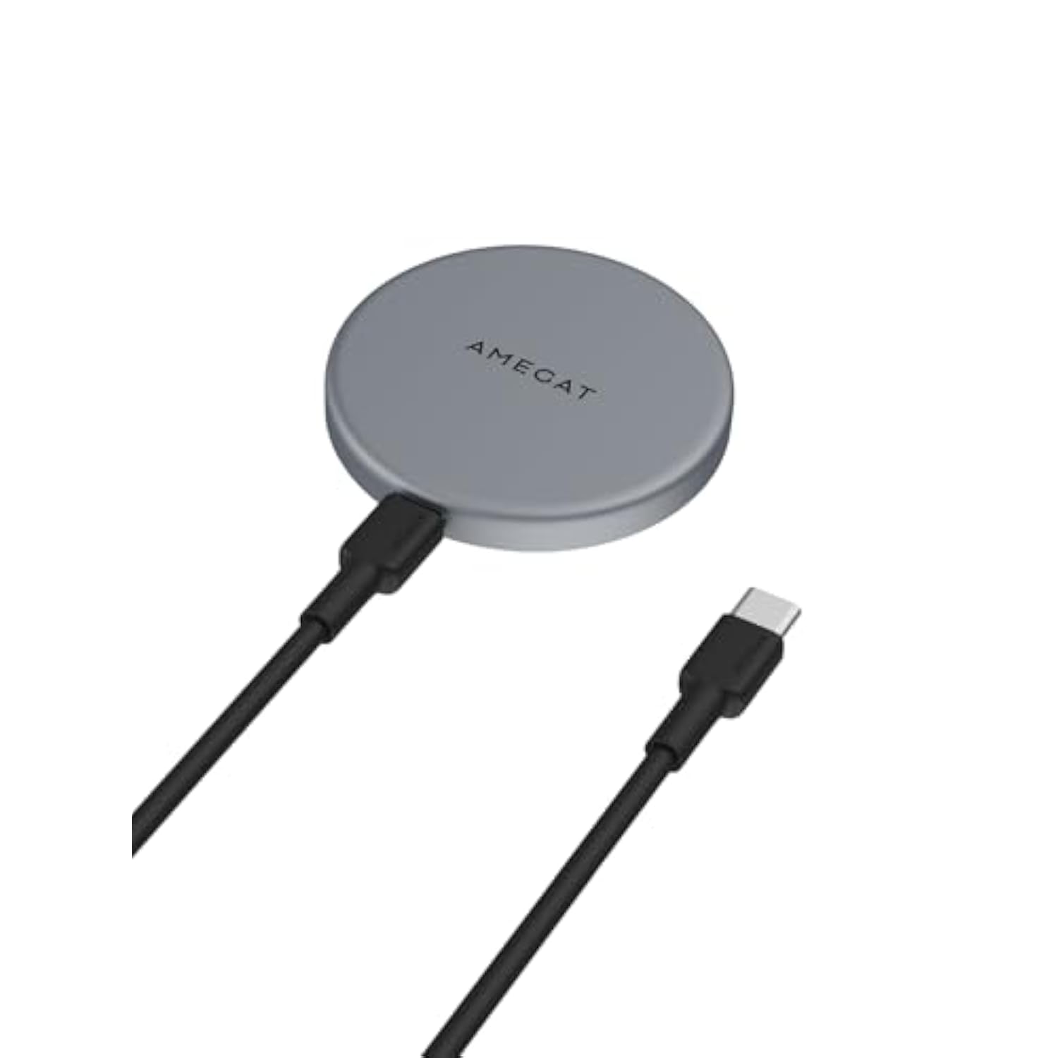 Magfusion Aura Magnetic Wireless Charger, Qi2 Certified 15W Ultra-Fast Charging Compatible With Magsafe, Wireless Charging Pad With 5Ft Cable For Iphone 15/14/13/12 (Charger Not Included)