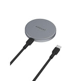 Magfusion Aura Magnetic Wireless Charger, Qi2 Certified 15W Ultra-Fast Charging Compatible With Magsafe, Wireless Charging Pad With 5Ft Cable For Iphone 15/14/13/12 (Charger Not Included)