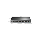 Tl-Sg1210Mpe | 8 Port Gigabit Poe Switch | Easy Smart Managed | 8 Poe+ Ports @123W, W/ 2 Uplink Gigabit Ports + 1 Combo Sfp Slot | 3 Year Manufacturer | Qos, Vlan, Igmp & Lag