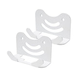Metal Wall Mount Kit Compatible With Tp Link Deco Be23/Be25/Be3600/Be5000/Wb7200/Wb10800/Wb14400 Mesh Wifi 7 System Space-Saving Bracket White (2 Pack)