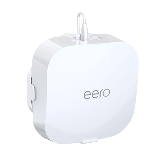 Made For Eero Pro 6/6E Wall Mount - Secure & Sleek Cable Management, Compatible With Eero Pro 6/6E, Durable Abs Material, Easy Installation