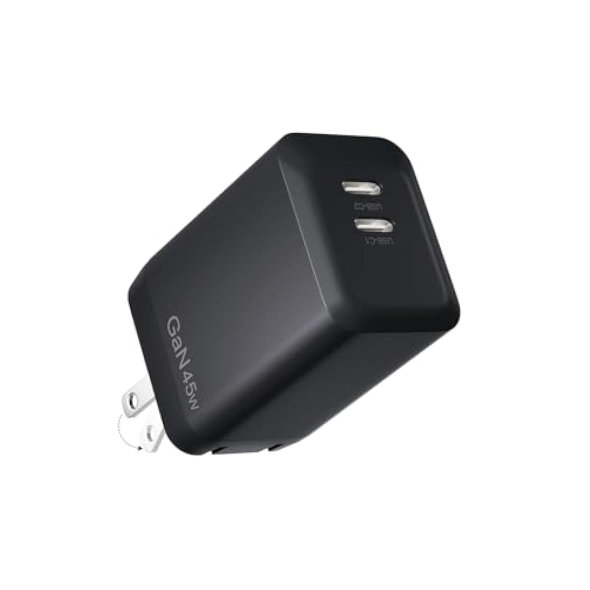 45W Charger Foldable Compact Gan Pps Super Fast Dual Usb C Wall Charger Block - For Samsung Galaxy S23/S22/S21/S20 Series,Compatible With Samsung & Other Usb-C Devices