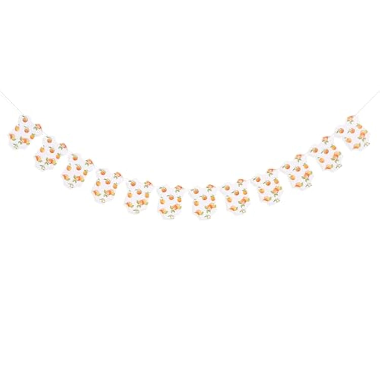 Little Cutie Bodysuit Banner Citrus Decorations "Little Cutie On The Way" Baby Shower Decor