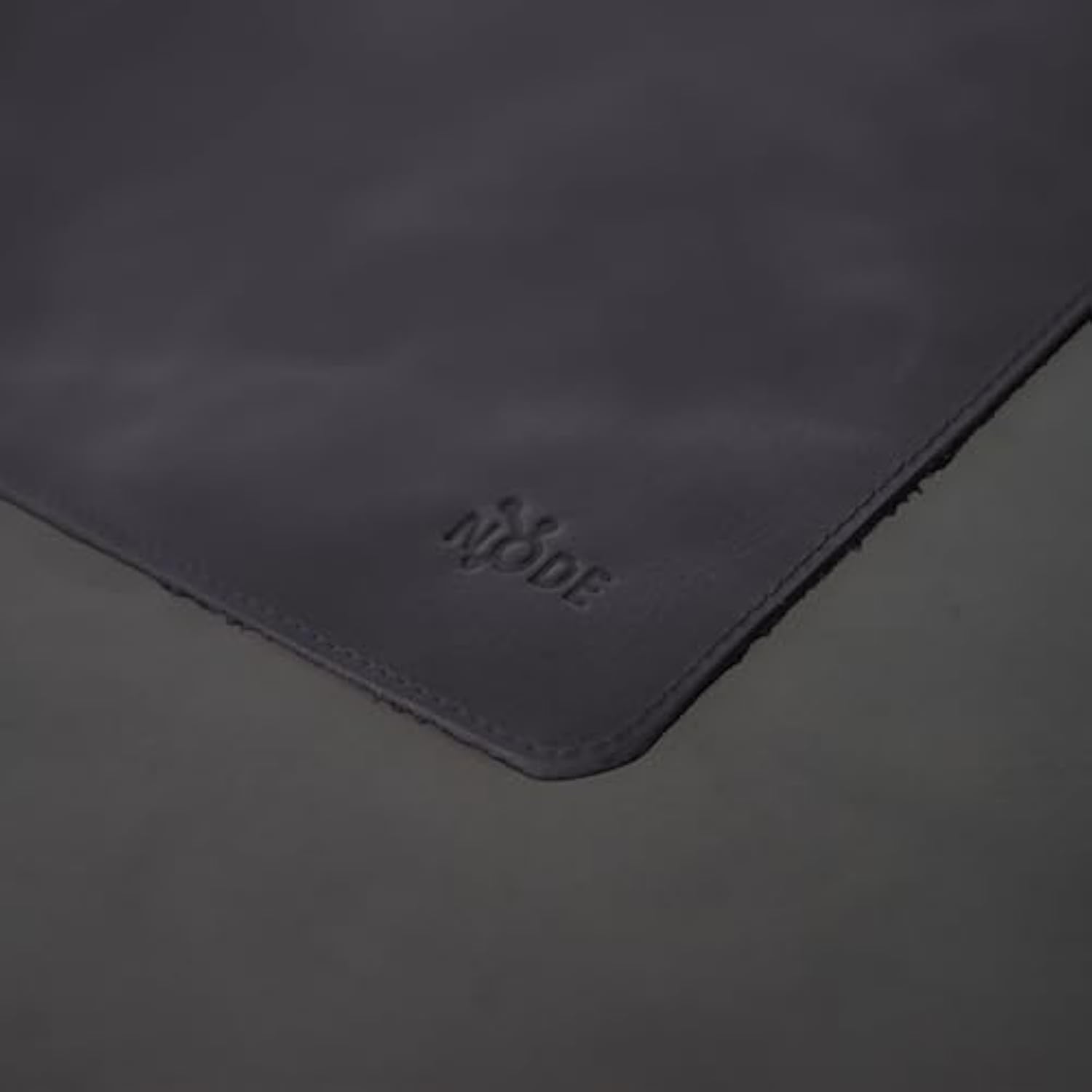 | Genuine Leather Mouse Pad For Office & Home – Non-Slip Premium Leather Mouse Mat – Handmade, 9" X 10" Size, Cloudy Dark Gray